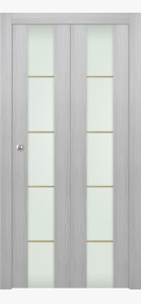 Avon 202 4H Gold Strips Vetro Ribeira Ash Bi-folding doors