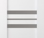 Modern Interior DOOR SLAB ROMI VETRO BIANCO NOBLE 32" X 84" X 1 9/16" FROSTED GLASS