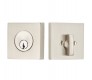 EMTEK SQUARE DEADBOLT DOUBLE CYLINDER 8369 SATIN NICKEL US15