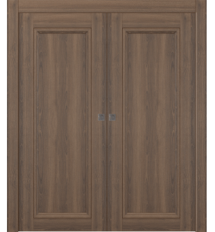 Oxford Duo 07 Pecan Nutwood Double pocket doors