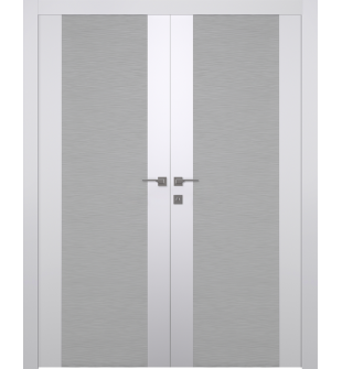 Saana 202 Vetro Polar White Double doors