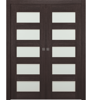 Avon 07-07 Vetro Veralinga Oak Double pocket doors