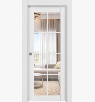 Palladio 8 Lite Clear Vetro Bianco Noble Pocket doors