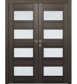 Della Vetro Gray Oak Double doors
