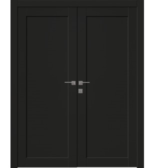 Shaker 1 Panel Black Matte Double doors