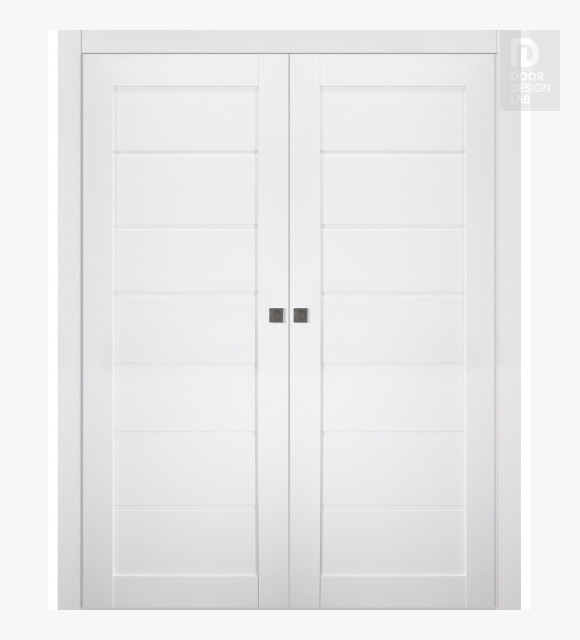 Alda Bianco Noble Double pocket doors