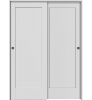 Shaker 1 Panel Primed Bypass doors