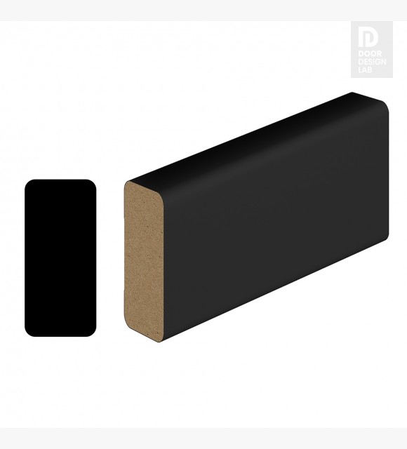 BASE MOLDING TYPE 1 H 1/2 BLACK MATTE 96"
