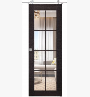 Avanti 8 Lite Clear Vetro Black Apricot Barn doors
