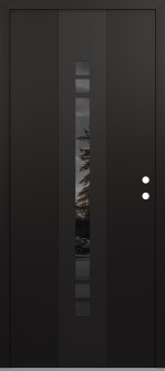 DIAMOND A4 36" X 80" BLACK/BLACK MIRRORED GLASS PANEL BLACK LHI