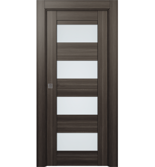 Della Vetro Gray Oak Pocket doors