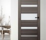 Kina Vetro Gray Oak Modern Interior Frameless Door by Belldinni