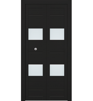 Vita Vetro Black Matte Bi-folding doors