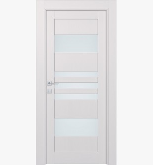 Leti Vetro Bianco Noble Single Doors