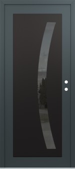 Diamond C4 36" x 80" anthracite/anthracite mirrored Glass Panel black LHI