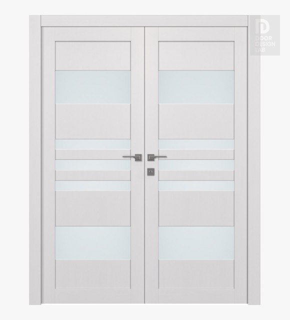 Leti Vetro Bianco Noble Double doors