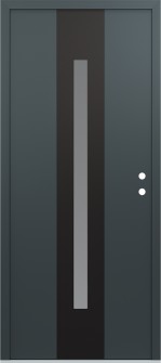 DIAMOND A2 36" X 80" ANTHRACITE/ANTHRACITE FROSTED GLASS PANEL BLACK LHI