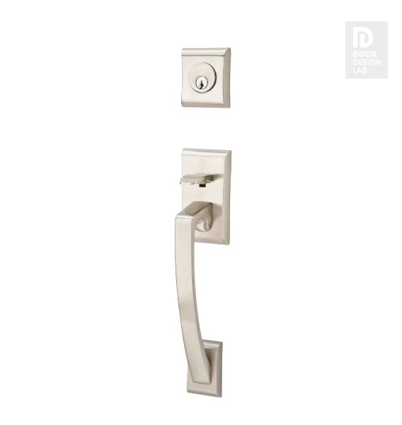 EMTEK ARES DUMMY 4807 SATIN NICKEL US15 for Steel Front Doors