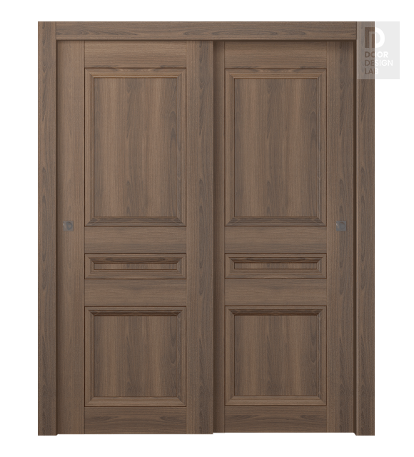 Oxford Duo 07 2R Pecan Nutwood Bypass doors