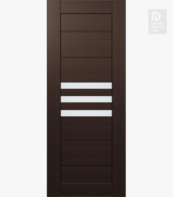 Modern Interior DOOR SLAB DOME VETRO VERALINGA OAK 28" X 84" X 1 3/4" FROSTED GLASS