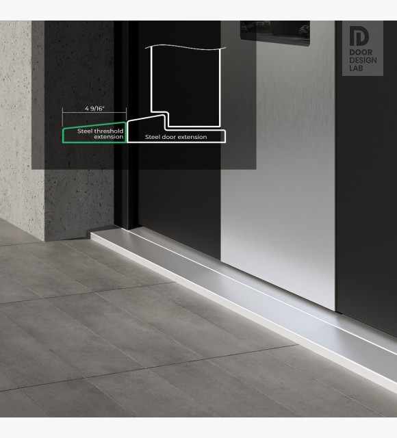 STEEL THRESHOLD EXTENSION KIT DIAMOND 4 9/16"