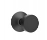 Modern Steel Front Door EMTEK ROUND KNOB WITH MODERN ROSETTE PRIVACY LH FLAT BLACK (US19) 5207