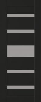 DOOR SLAB GINA VETRO BLACK MATTE 24" X 96" X 1 3/4" FROSTED GLASS