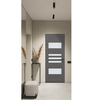 Leti Vetro Gray Matte Frameless