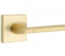 Emtek helios door lever with square rosette dummy satin brass (us4) 5050