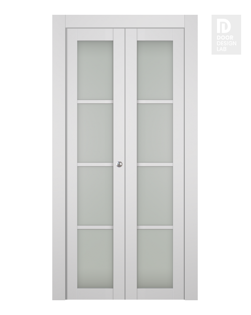 Smart Pro 4 Lite Vetro Polar White Bi-folding doors