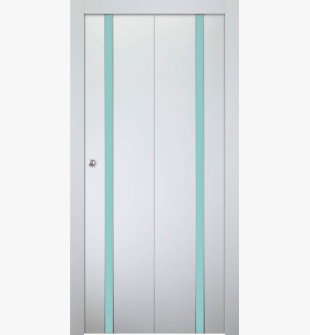 Unica 208 Vetro Bianco Noble Bi-folding doors