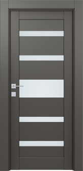 DOOR SLAB AVON 07-05 VETRO GRAY MATTE 32" X 84" X 1 3/4"