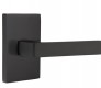 Modern Steel Front Door EMTEK DUMONT LEVER WITH MODERN RECTANGULAR ROSETTE DUMMY FLAT BLACK (US19) 5052