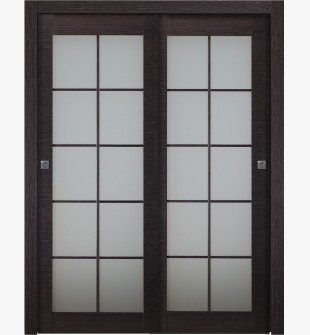 Avanti 10 Lite Vetro Black Apricot Bypass doors