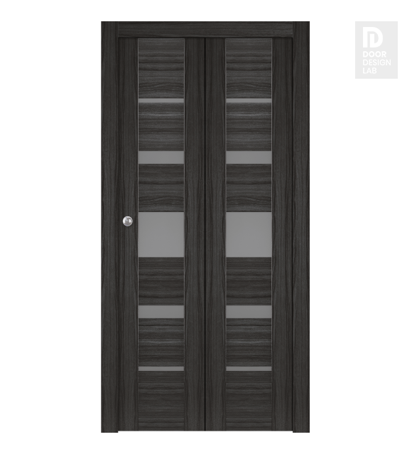 Kina Vetro Gray Oak Bi-folding doors