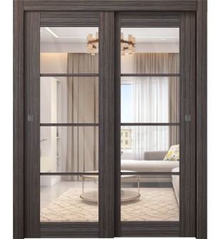 Palladio 4 Lite Clear Vetro Gray Oak