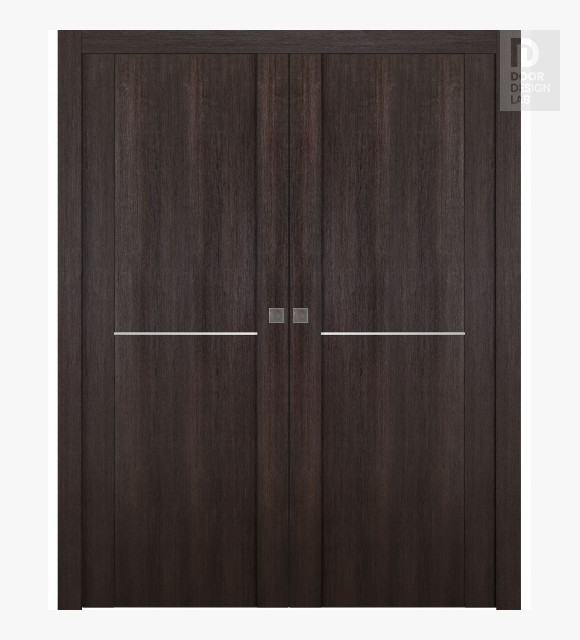 Avon 01 1H Veralinga Oak Double pocket doors
