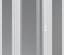 Modern Steel Front Door Diamond C15 68" x 80" white/white frosted Glass Panel stainless steel LHI with 2 Sidelites frosted Glass