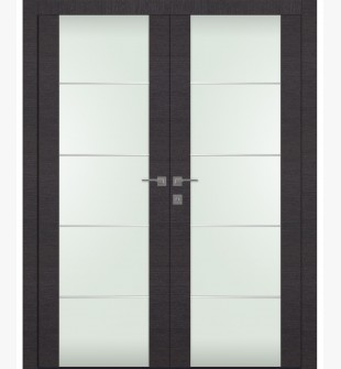 Avanti 202 4H Vetro Black Apricot Double doors