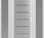 Modern Steel Front Door Diamond C11 64" x 80" white/white frosted Glass Panel stainless steel LHI with 2 Sidelites frosted Glass