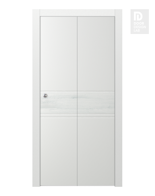 Twinwood 2 Polar White Bi-folding doors