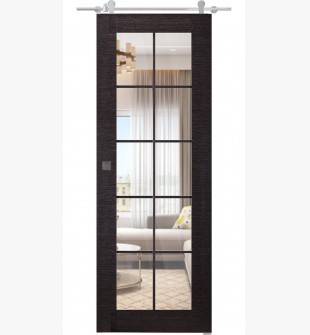 Avanti 10 Lite Clear Vetro Black Apricot Barn doors