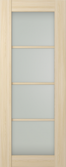 DOOR SLAB AVON 4 LITE VETRO LOIRE ASH 36" X 84" X 1 3/4"