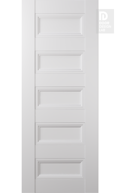 Modern Interior DOOR SLAB OXFORD DUO 07 4R SNOW WHITE 18" X 92 1/2" X 1 3/4"