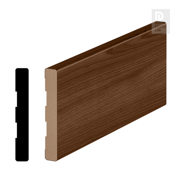 Modern Interior BASE MOLDING TYPE 90/12 PECAN NUTWOOD 96"