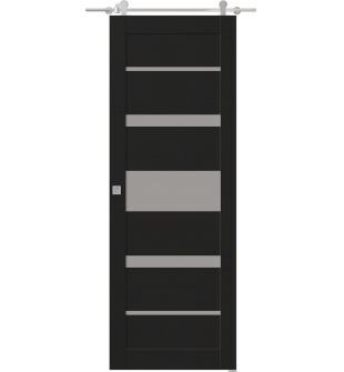 Avon 07-03 Vetro Black Matte Barn doors