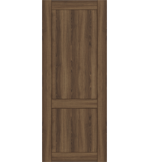 Shaker 2 Panel Pecan Nutwood Hidden barn