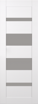 DOOR SLAB MIRELLA VETRO SNOW WHITE 32" X 84" X 1 3/4" FROSTED GLASS