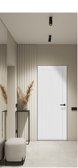 Shaker 1 Panel Bianco Noble