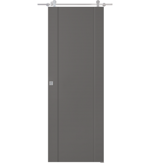 Avon 01 Gray Matte Barn doors